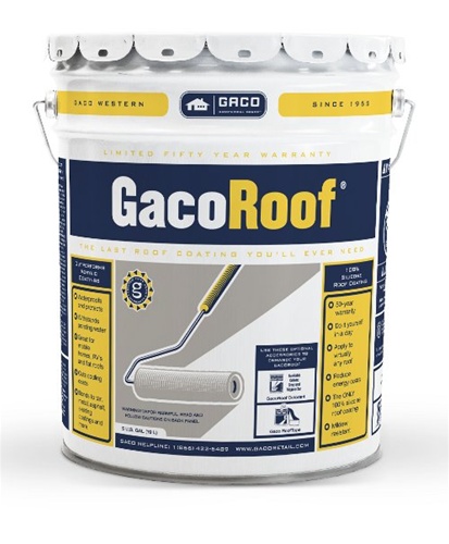 Gaco - GacoRoof Roof Coating - White - Low VOC - 5 Gallon #GW-GACOROOF ...